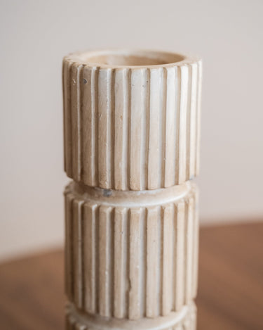 Candle Holder Zilt Beige - Things I Like Things I Love