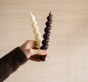 Candle Swirl Brown Shine 1PC - Things I Like Things I Love