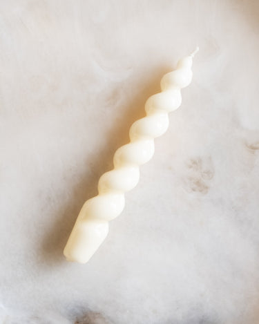 Candle Swirl Ivory Shine 1PC - Things I Like Things I Love