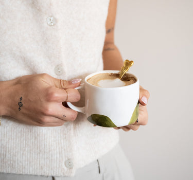 Cappuccino Mug Labo Olive Green - Things I Like Things I Love