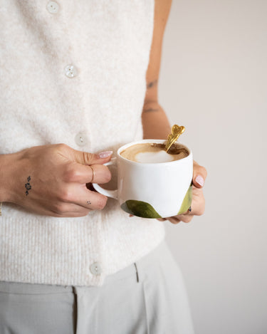 Cappuccino Mug Labo Olive Green - Things I Like Things I Love