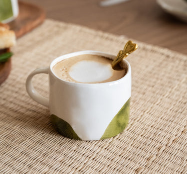 Cappuccino Mug Labo Olive Green - Things I Like Things I Love