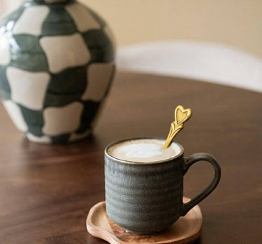 Cappuccino Mug Maud Dark Green - Things I Like Things I Love