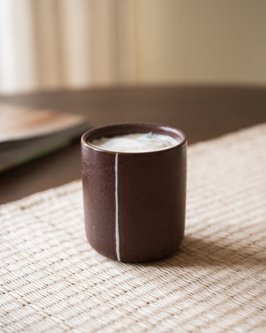 Cappuccino Mug Moa Burgundy Red - Things I Like Things I Love