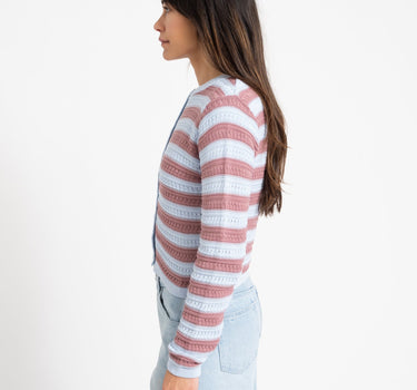Cardigan Striped Blue - Things I Like Things I Love