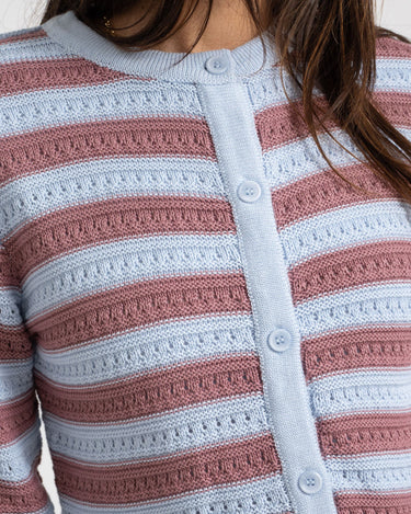 Cardigan Striped Blue - Things I Like Things I Love