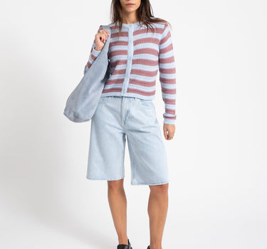 Cardigan Striped Blue - Things I Like Things I Love