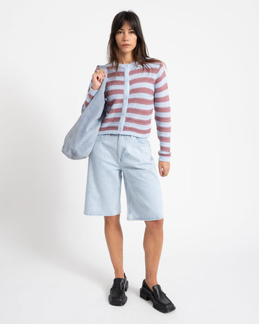Cardigan Striped Blue - Things I Like Things I Love