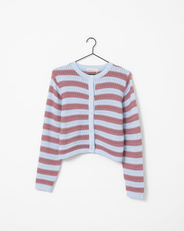 Cardigan Striped Blue - Things I Like Things I Love