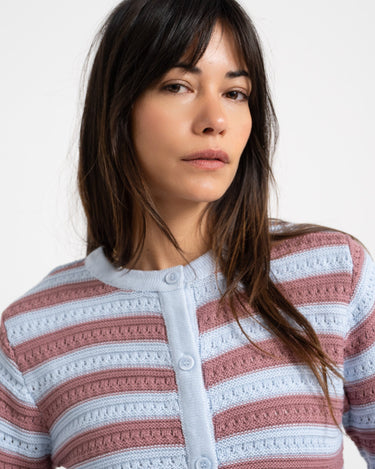 Cardigan Striped Blue - Things I Like Things I Love