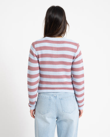 Cardigan Striped Blue - Things I Like Things I Love