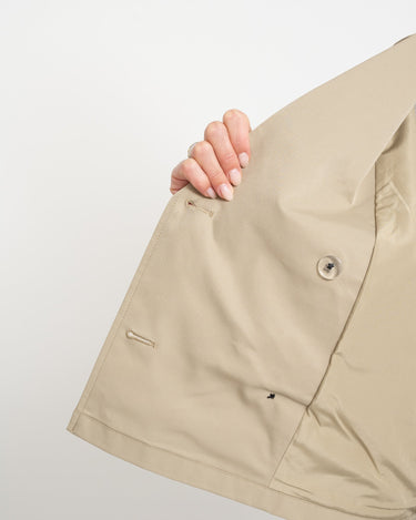 Carlie Short Trenchcoat Sand - Things I Like Things I Love