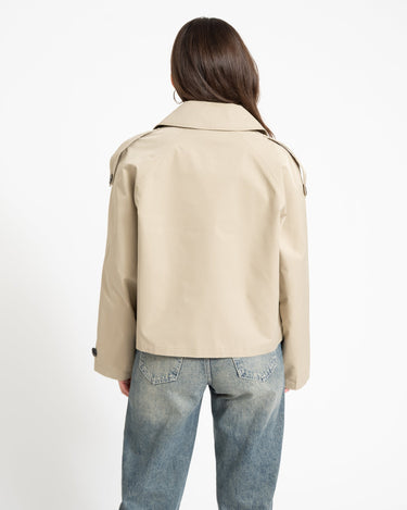 Carlie Short Trenchcoat Sand - Things I Like Things I Love