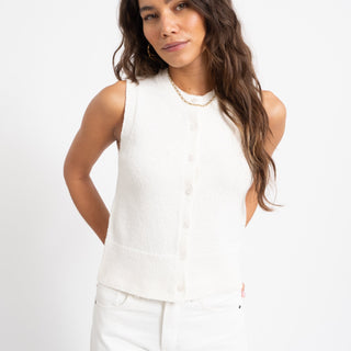 Carmen O - Neck Knit Cardigan Birch - Things I Like Things I Love