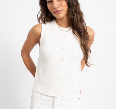 Carmen O - Neck Knit Cardigan Birch - Things I Like Things I Love