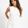 Carmen O - Neck Knit Cardigan Birch - Things I Like Things I Love