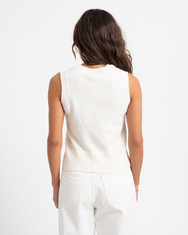 Carmen O - Neck Knit Cardigan Birch - Things I Like Things I Love
