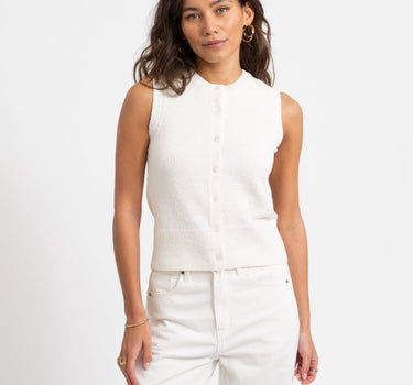 Carmen O - Neck Knit Cardigan Birch - Things I Like Things I Love