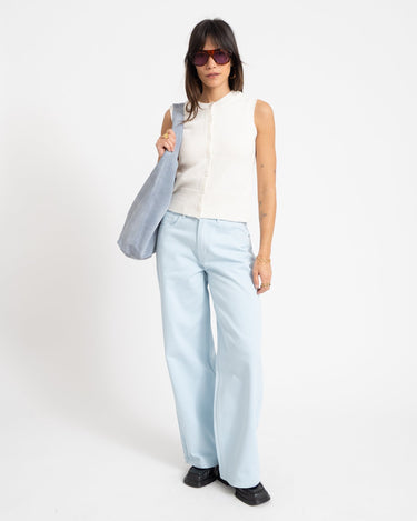 Carmen O - Neck Knit Cardigan Birch - Things I Like Things I Love