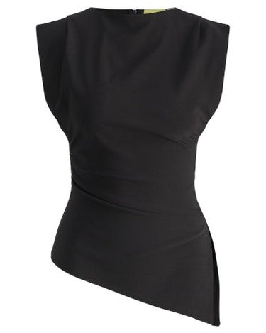 Cat Assymetric Top Black - Things I Like Things I Love