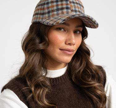 Checked Cap Blue - Things I Like Things I Love