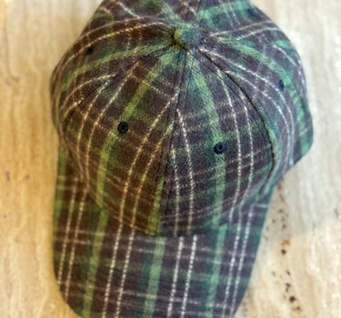 Checked Cap Green - Things I Like Things I Love