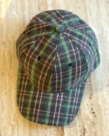 Checked Cap Green - Things I Like Things I Love