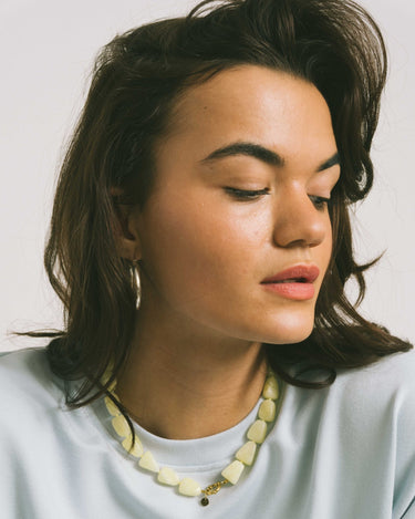 Chunky Necklace Butter Yellow - Things I Like Things I Love