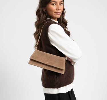 Classic Clutch Bag Brown - Things I Like Things I Love