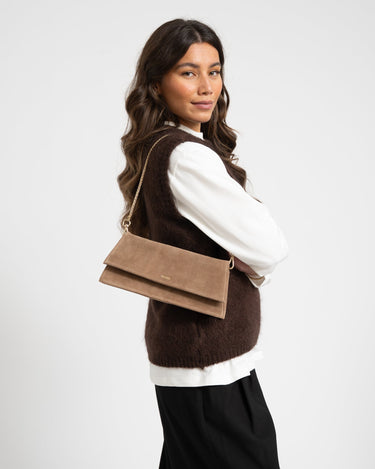 Classic Clutch Bag Brown - Things I Like Things I Love