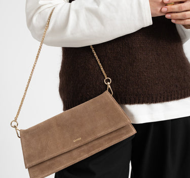 Classic Clutch Bag Brown - Things I Like Things I Love