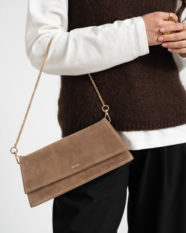 Classic Clutch Bag Brown - Things I Like Things I Love