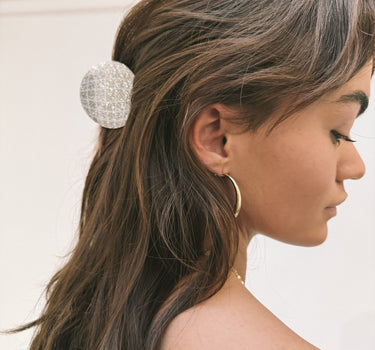 Claw Clip Discoball Silver - Things I Like Things I Love