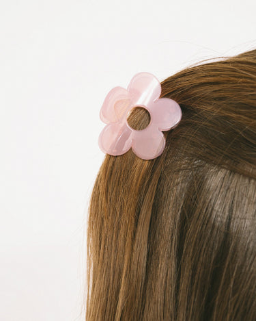 Claw Clip Flower Light Pink - Things I Like Things I Love