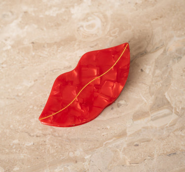 Claw Clip Lip Bordeaux Red - Things I Like Things I Love