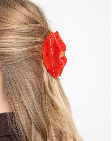 Claw Clip Lip Bordeaux Red - Things I Like Things I Love