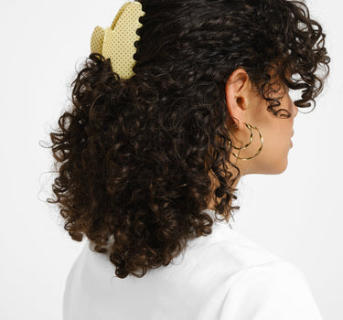 Claw Clip Polkadot Yellow - Things I Like Things I Love