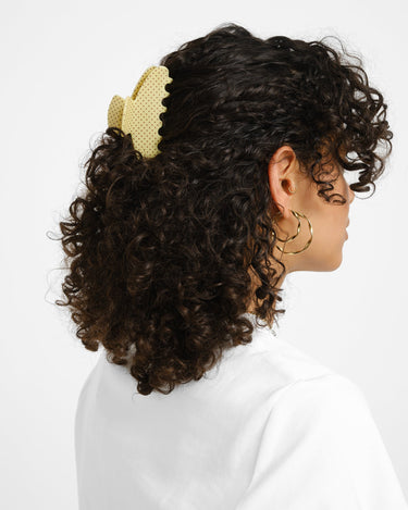 Claw Clip Polkadot Yellow - Things I Like Things I Love