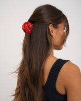 Haarspange Mohn Blume Rot