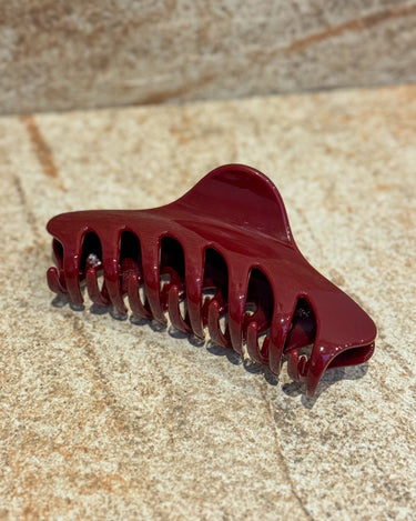 Claw Clip Rosa Burgundy - Things I Like Things I Love