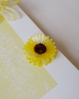 Haarspange Sonnenblumen Gelb