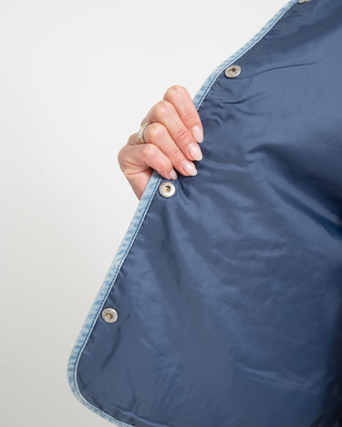 Cleo Quilted Denim Vest Light Blue Denim - Things I Like Things I Love