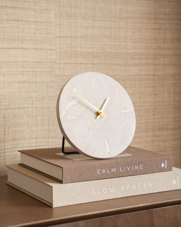 Clock Jenay Travertine - Things I Like Things I Love