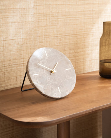 Clock Moreno Marble Brown - Things I Like Things I Love