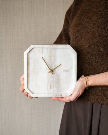 Clock Pablia Marble - Things I Like Things I Love