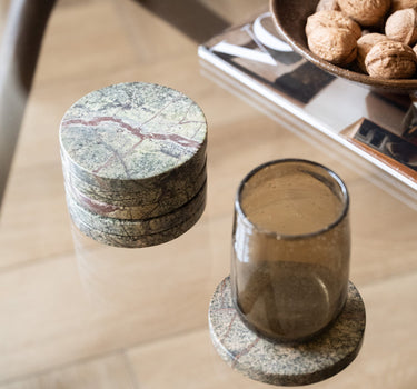 Coaster Marble Green - Things I Like Things I Love