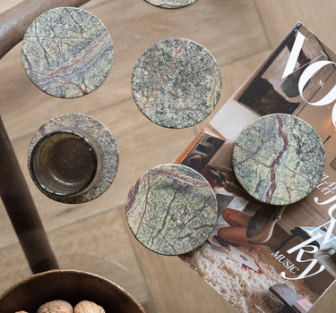 Coaster Marble Green - Things I Like Things I Love