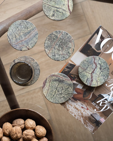 Coaster Marble Green - Things I Like Things I Love