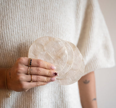 Coaster Shell Ivory 1PC - Things I Like Things I Love