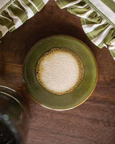 Coaster Shiso Stoneware Green 1PC - Things I Like Things I Love